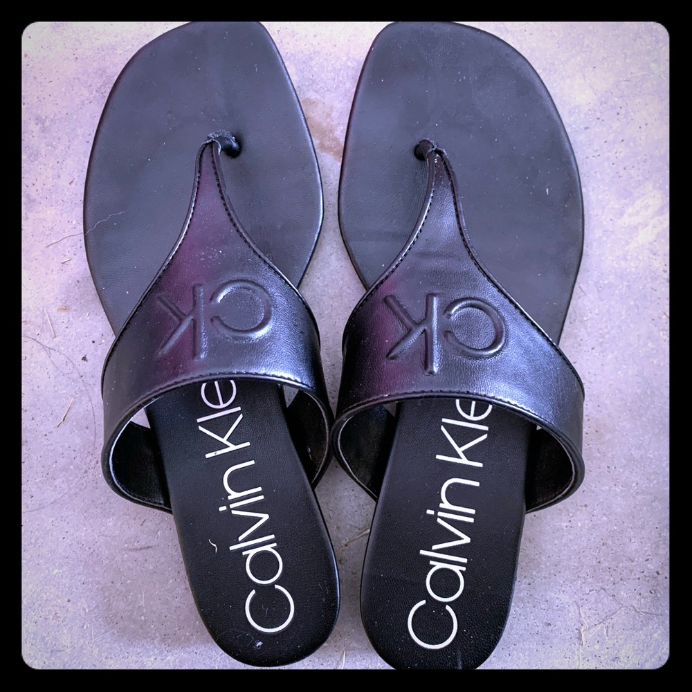 Calvin Klain Black Sandals